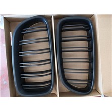 Bmw Ön Panjur Böbrek Set Mat Siyah Çift Çıta  Bmw F10/F11/F18 Gkl 340308