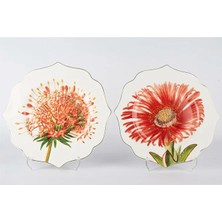 Mikasa Moor Art Of Botanica Kırmızı 2li Tatlı Tabağı 21CM