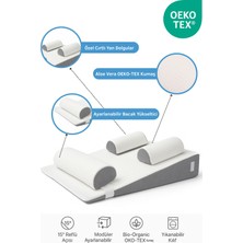 Yatella 15° Açılı Modüler Bebek Reflü Yatağı – Aloevera Kumaş – 4’ü 1 Arada – Yıkanabilir Kılıf