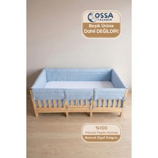 Yasetex Tasarım 90X190 Montessori ve Beşik Için Kenar Koruma Seti  Buble Full Tam Koruma Ossa Tasarım