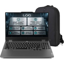 Lenovo Loq 15IRX10 83JE00WGTR C35 I7-13700HX 48 GB 2 Tb RTX5050 15.6" Full Hd Yok (Free Dos) Gaming Laptop + Çanta
