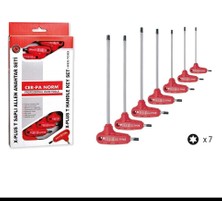 T Saplı Torx Allen Anahtar Takımı X-Plus 7 Parça