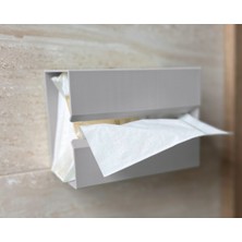 Se-Promo Duvara Asılan Peçetelik | Banyo Organizer | Yapışkanlı Kağıt Havlu Tutucu | Minimal Modern Tasarım