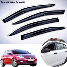 Caraks Fiat Bravo Mügen Cam Rüzgarlığı Abs Krom Nikelajlı Cam Rüzgarlığı 2008-2013 Arası 4 Lü Set