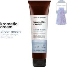 Nook Kromatic Cream Silver Moon Gümüş Gri Ton Yapıcı Işıltı Veren Saç Maskesi 150ML-SOĞUK Gri Saç Cilası