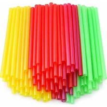 Barışkan Pipet Frozen Renkli 100'LÜ 5 Paket