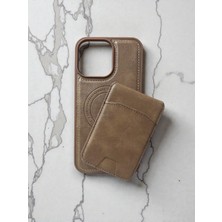 Mus10 IPHONE 13 Cüzdanlı-Stand Özellikli Deri Tasarım Kılıf