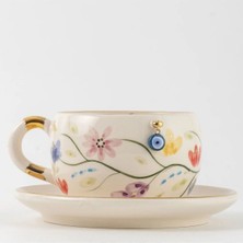 BSK Ceramics Handmade Bahar Dalı Çay Fincanı