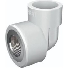 Gf Hakan Plastik 32X1" Iç Dişli Dirsek (15 Ad.lik Paket)  Pprc Beyaz