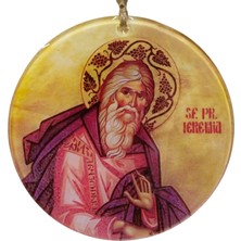 Mixperi Sf. Pr. Ieremia Görselli Özel Tasarım Cam Tablo - Dekoratif Hristiyanlık Temalı Duvar Süsü