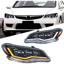 X Power Tuning Honda Civic Fd6 Uyumlu Diamond Dizayn Ful LED Far