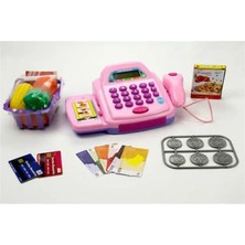 Scntoys Vardem Işıklı ve Sesli Yazar Kasa Oyuncak Yazar Kasa Pembe