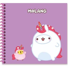 Keskin Color Molang 16*15 50 Yp. Çiz. Spiralli Sert Kapak Defter - Mor