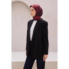 Belli Degrade Desen Ipek Eşarp 4224D (Twıll) Vişne Çürüğü - 83