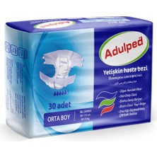 Adulped Emici Külot Hasta Bezi - Yüksek Emicili Hasta ve Yetişkin Bezi Medium 30'lu Paket