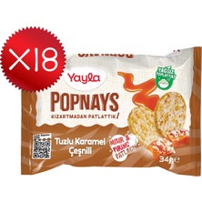 Yayla Popnays Tuzlu Karamel Çeşnili Mısır ve Pirinç Patlağı 34 G X18
