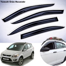 Caraks Ford Kuga Mügen Cam Rüzgarlığı Abs Krom Nikelajlı Cam Rüzgarlığı 2008-2012 Arası 4 Lü Set