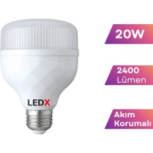 Ledx 20W Kristal Torch LED Ampul E27 Duy 2400 Lümen