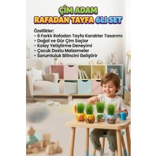 Farbu Oyuncak Çim Adam Tayfa! Rafadan Tayfa Karakterli 6'lı Çim Adam Sula Uzat Kes Eğitici Oyun Seti
