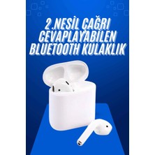 Epilons 2025 Model Çağrı Cevaplayabilen Bluetooth Kulaklık Beyaz Dokunmatik Kontrol