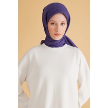 Belli Geometrik Desen Veyra Mor Eşarp 2