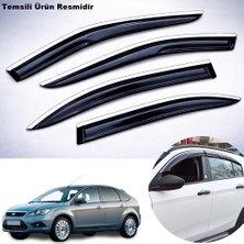 Caraks Ford Focus 2 Hb Mügen Cam Rüzgarlığı Abs Krom Nikelajlı Cam Rüzgarlığı 2005-2011 Arası 4 Lü Set
