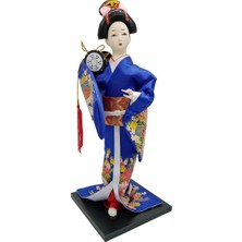 Dünyadan Hediyeler Japon Kimonolu Geyşa Bebek Kabuki Biblo 30 cm No.20