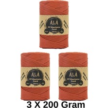 Ala Depo 2 mm - 200 gr Polyester (Pp) Makrome Ipi 230 mt Polyester Makrome Ip Supla Çanta Ipliği (3 Adet)