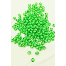 Herşey Trend Herşeytrend Yuvarlak Boncuk Içten Boncuklu Bileklik Çanta Boncuğu 8 mm 50 gr Yeşil - BNC471