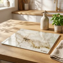 Snippy Marble - Cam Kesme Tahtası Cam Kesim Panosu Dekoratf Cam Kesim Tablası 29 x 34 cm