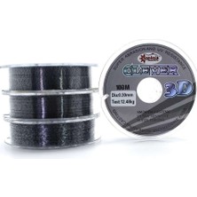 Captain Clever 3D SMOOTH100MT Monofilament Misina Black Kamou
