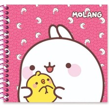 Keskin Color Molang 16*15 50 Yp. Çiz. Spiralli Sert Kapak Defter - Pembe