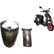 Koçak Motor Kuba Blueberry 50 Ön Çamurluk ve Arka Eki Kahverengi