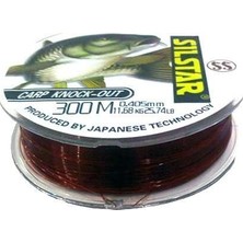 Silstar 1170 Carp Knock Out 300MT Monofilament Misina Kahverengi
