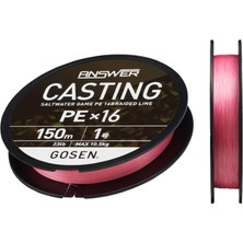 Gosen X16 Casting Answer Pe 16 Örgü Spin Ipi 150MT Pink
