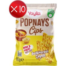 Yayla Popnays Cips Bal ve Hardal Çeşnili Mısır ve Pirinç Patlağı 80 g x10