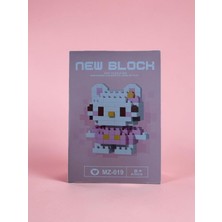 Deryora Bricks, Hello Kitty Mini Blok Yapım Seti ( 110 Parça ) Koleksiyonluk & Eğitici Yapı Oyuncağı
