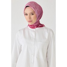 Belli Dalgalı Desen Premıum Soft Fuşya Eşarp 1