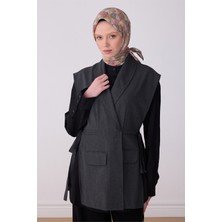 Belli Mavi Obje Desen %100 Twill Ipek Eşarp 4313-06