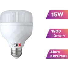 Ledx 15W Kristal Torch Ampul E27 Duy 1800 Lümen