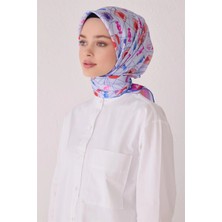 Belli Obje Desen Ipek Eşarp 4050D (Twill)-02