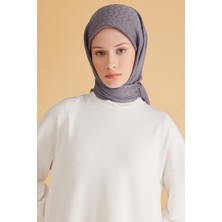 Belli Geometrik Desen Veyra Antrasit Eşarp 1