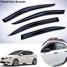 Caraks Seat Ibiza Hb Mügen Cam Rüzgarlığı Abs Krom Nikelajlı Cam Rüzgarlığı 2009-2017 Arası 4 Lü Set