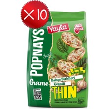 Yayla Popnays Gurme Bahçe Bitkileri Çeşnili Ispanak ve Pancarlı Ince Pirinç Patlağı 80 G X10