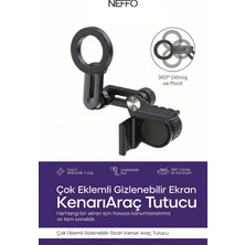 Neffo Magsafe Uyumlu 360° Dönen Ayarlanabilir Izgara/havalandırma Uyumlu Mıknatıslı Araç Telefon Tutucu