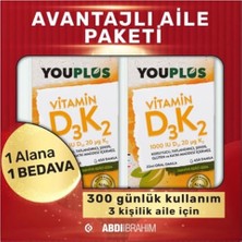 Youplus Vitamin D3 K2 Damla 20 ml Avantajlı Paket