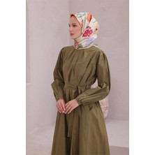 Belli Çiçek Desen Ipek Eşarp 4219D (Twıll) Mint - 52