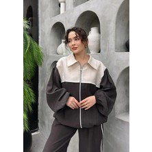 Cardella Natura Premium Kalite Tncl Kumaş Oversize Ceketli Ikili Takım - Tesettür Uyumlu