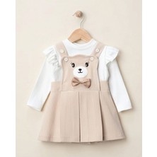 Eylo Bebe Tokalı Kadıfe 2`lı Bebek Takımı