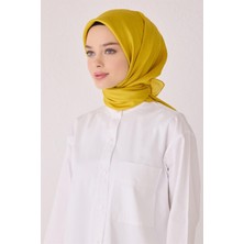 Belli Geometrik Desen Ipek Eşarp 4055D (Twill)-84